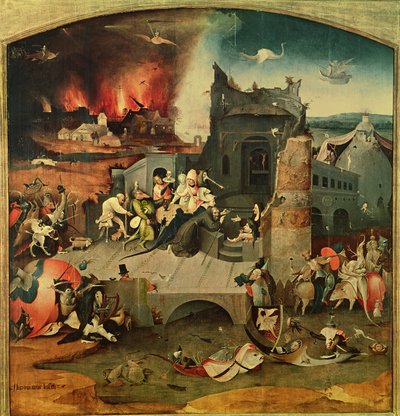 Central Panel of the Triptych of the Temptation of St. Anthony by Hieronymus Bosch